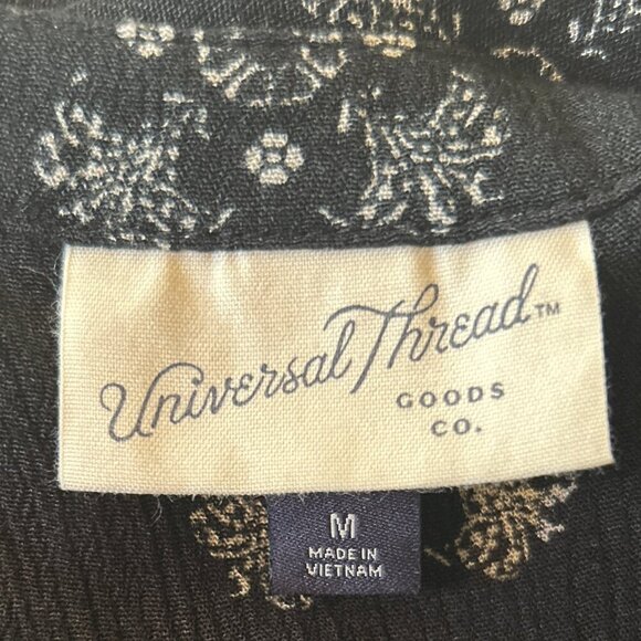 Universal Thread SZ M Maxi Navy & White 90's Boho Vacation Comfy Retro - Picture 9 of 9